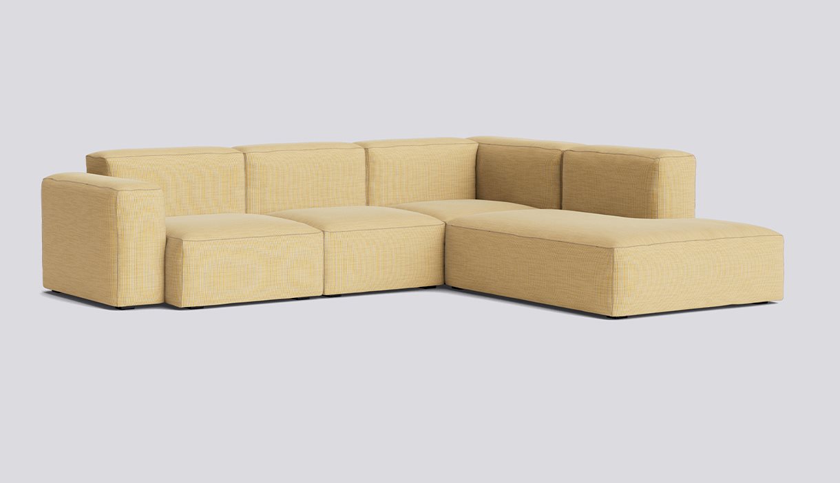 Mags Soft Corner Low armrest Combination 2 Right-Full upholstery-Yuma-833-Beige stitches
