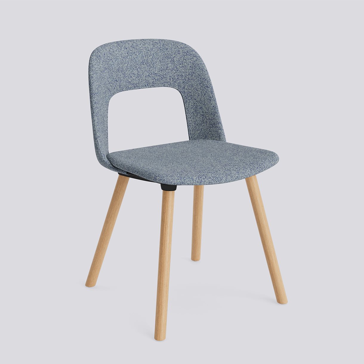 Layout Chair 124 Water-based lacquered solid oak 4 leg base Standard glider-Full upholstery-Vanir-733