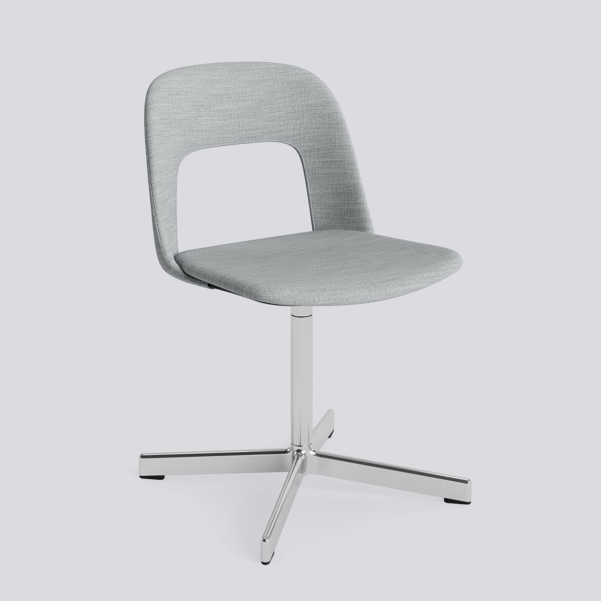 Layout Chair 134 Polished aluminium 4 star swivel base Standard glider-Full upholstery-Remix-123