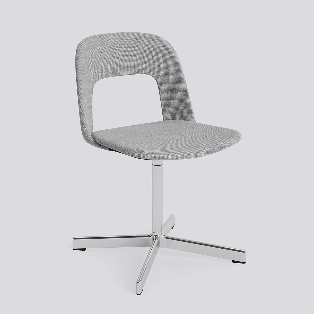 Layout Chair 134 Polished aluminium 4 star swivel base Standard glider-Full upholstery-Mode-008