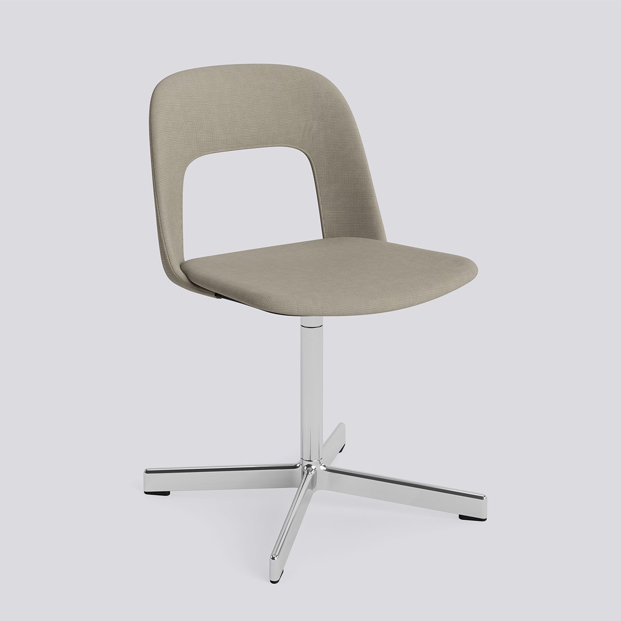 Layout Chair 134 Polished aluminium 4 star swivel base Standard glider-Full upholstery-Naveli-133