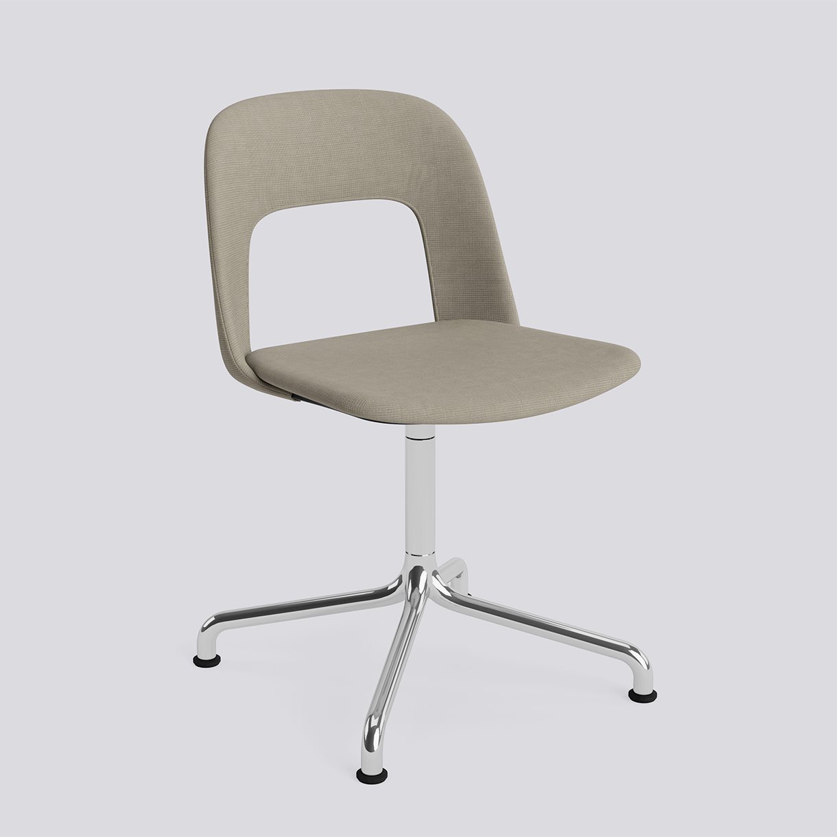 Layout Chair 154 Polished aluminium 4 star swivel arc base Standard glider-Full upholstery-Naveli-133