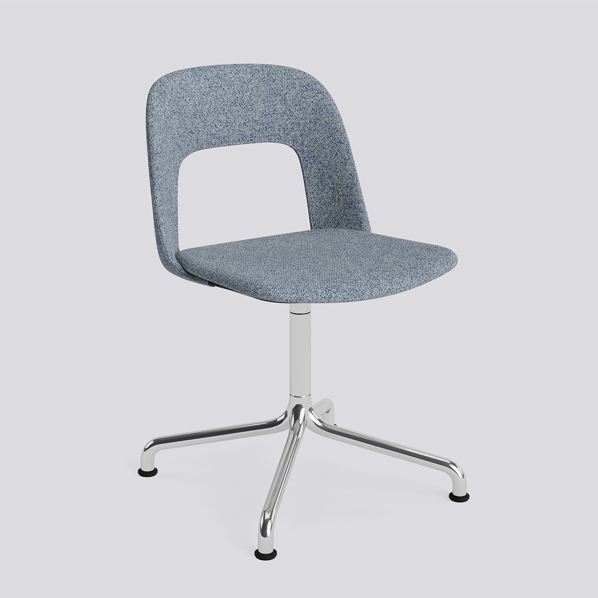 Layout Chair 154 Polished aluminium 4 star swivel arc base Standard glider-Full upholstery-Vanir-733