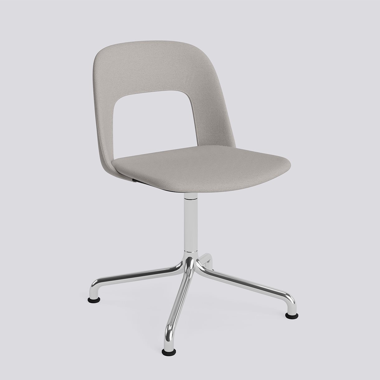 Layout Chair 154 Polished aluminium 4 star swivel arc base Standard glider-Full upholstery-Autumn-101