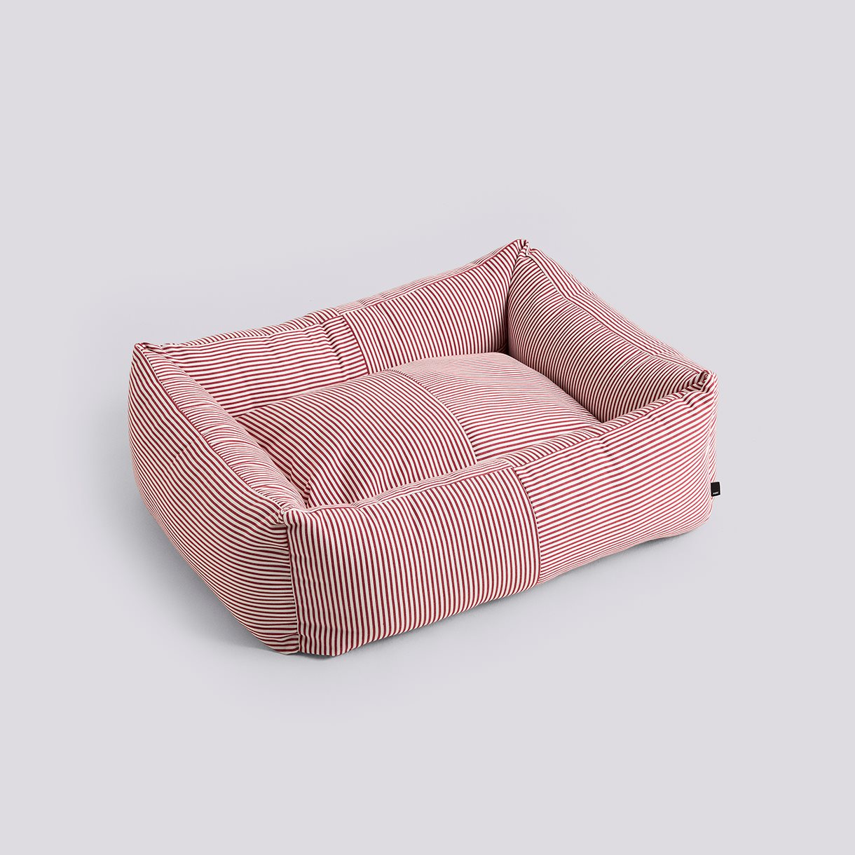 HAY Dogs Bed Zip-Medium-Red and white stripe