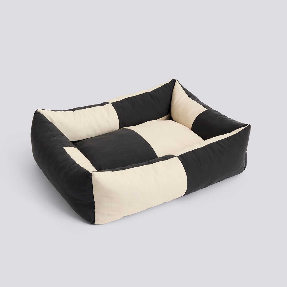 HAY Dogs Bed Zip-Large-Black, white