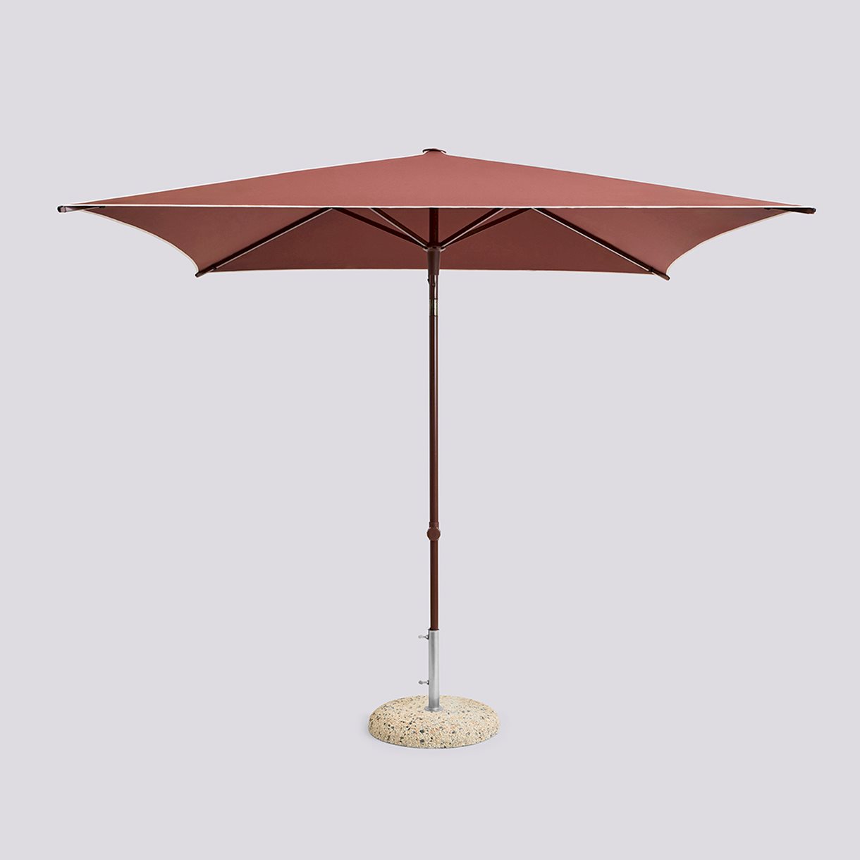 Terrazza Parasol-Square-Off-white and burgundy