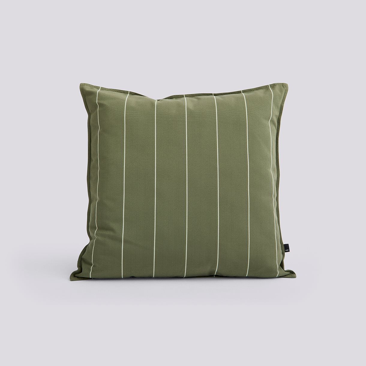 Terrazza Cushion-60 x 60-Olive narrow stripe