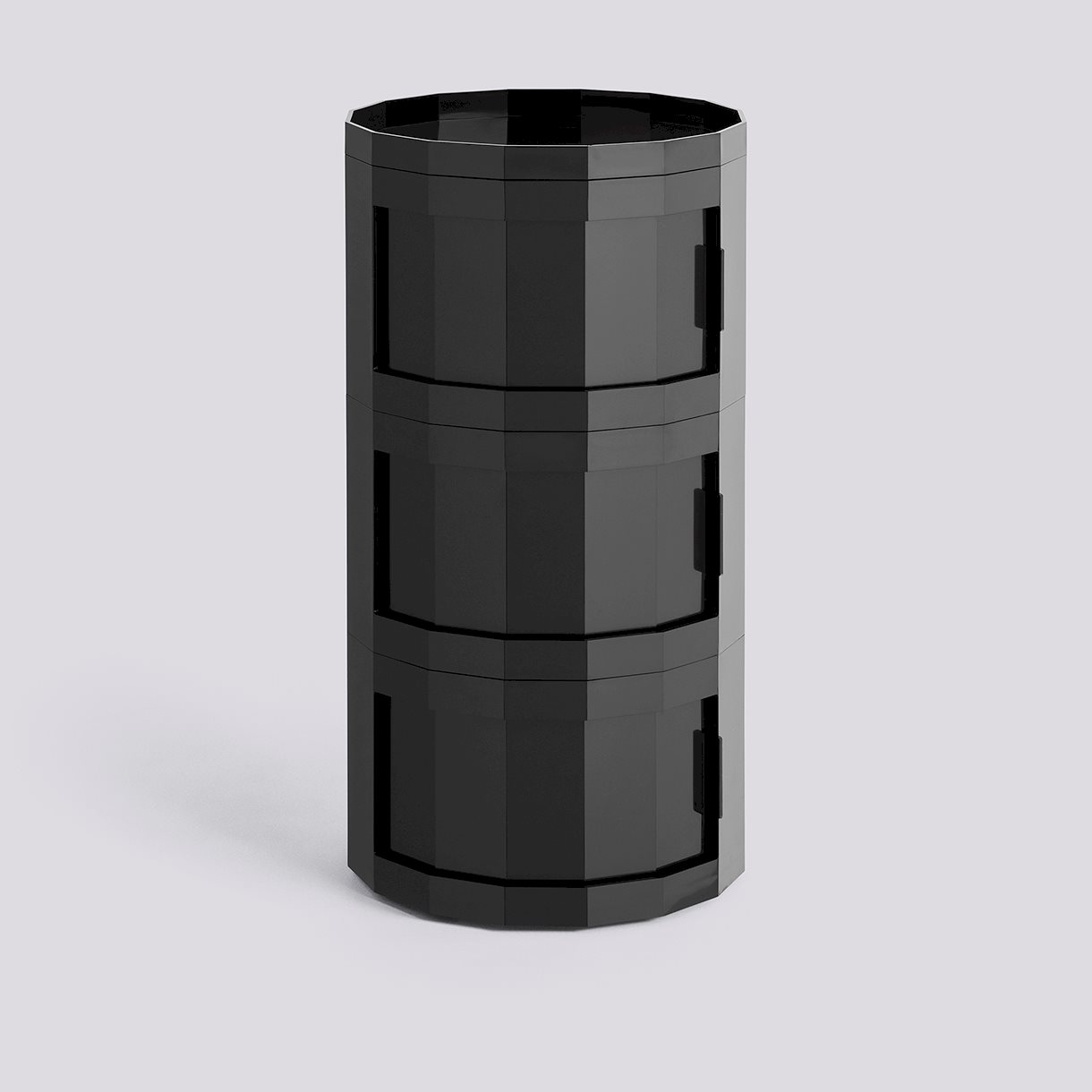 Facet Cabinet 30 incl. feet and castors Three doors-Anthracite