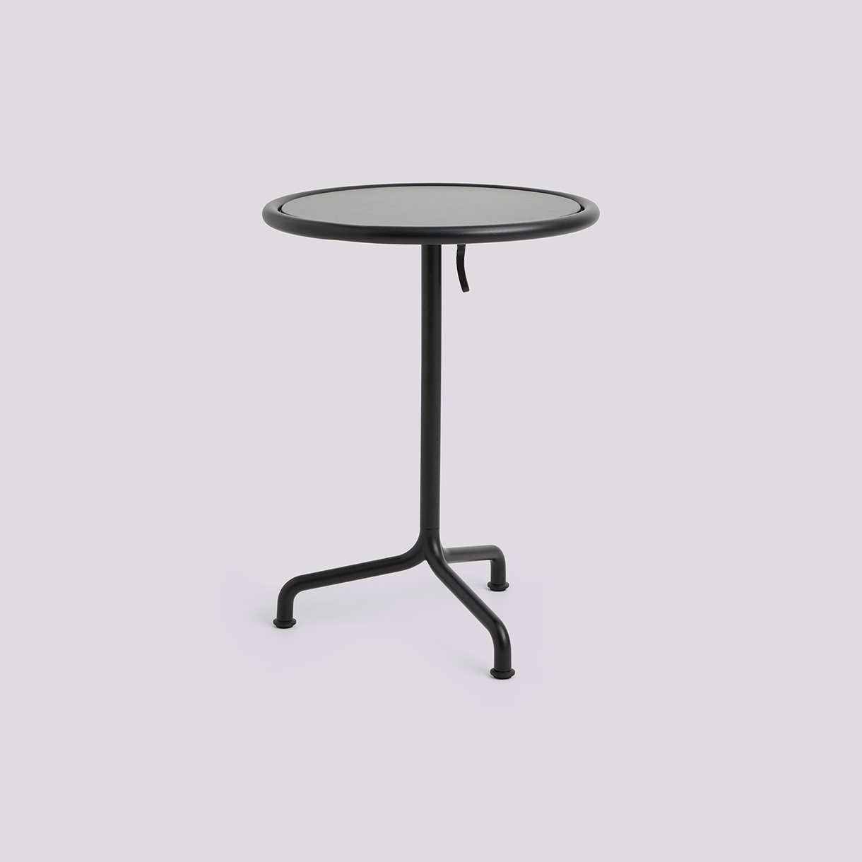 Deville Table Anthracite powder coated aluminium frame-Ø55 x H74-Anthracite powder coated steel tabletop