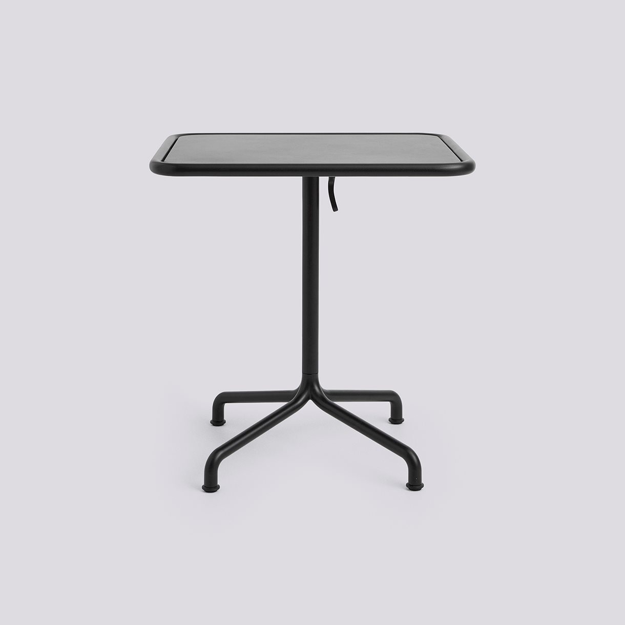 Deville Table Anthracite powder coated aluminium frame-L60 x W70 x H74-Anthracite powder coated steel tabletop