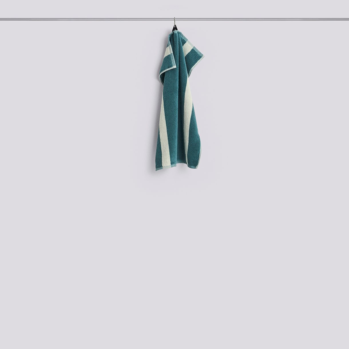 Stripe Hand Towel-W40 x L60-Petrol blue