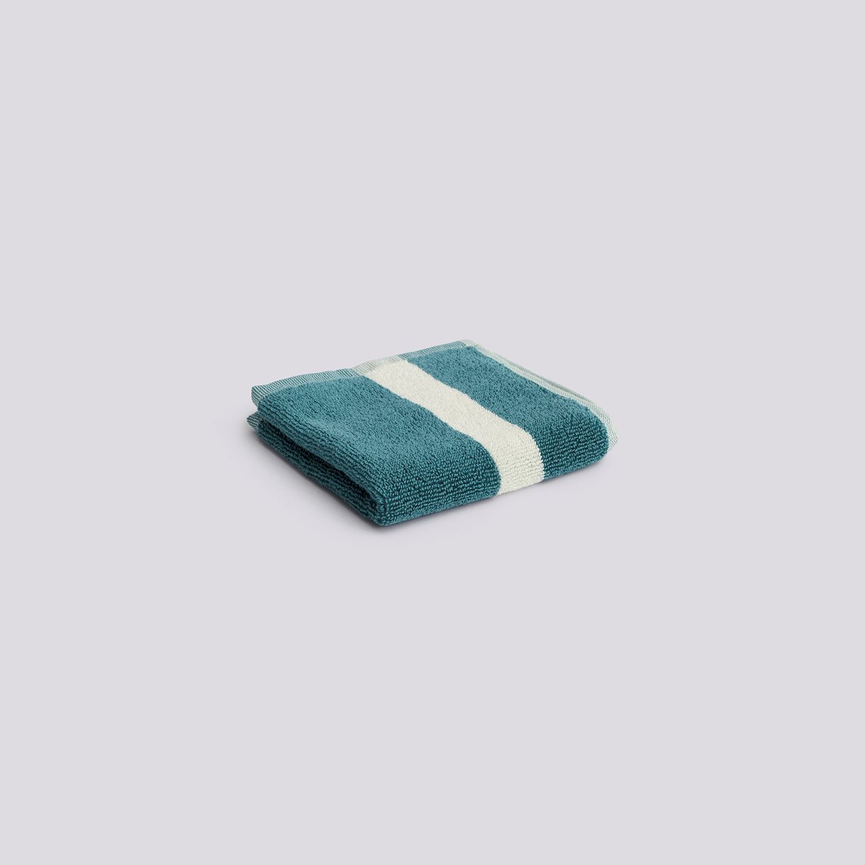 Stripe Wash Cloth-W30 x L30-Petrol blue