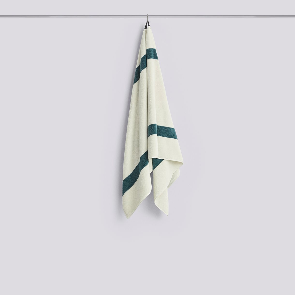 Stripe Bath Towel-W70 x L140-Petrol blue