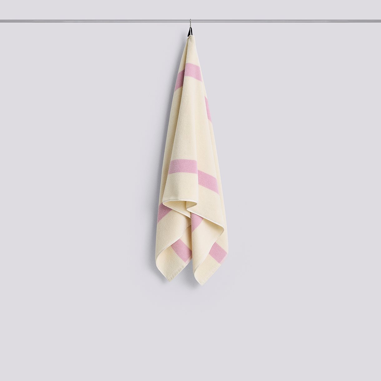 Stripe Bath Towel-W70 x L140-Cool pink