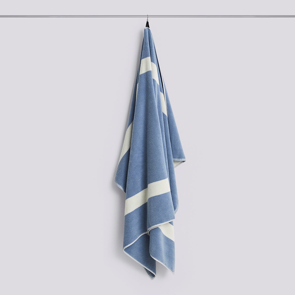 Stripe Bath Sheet-W100 x L150-Dusty blue
