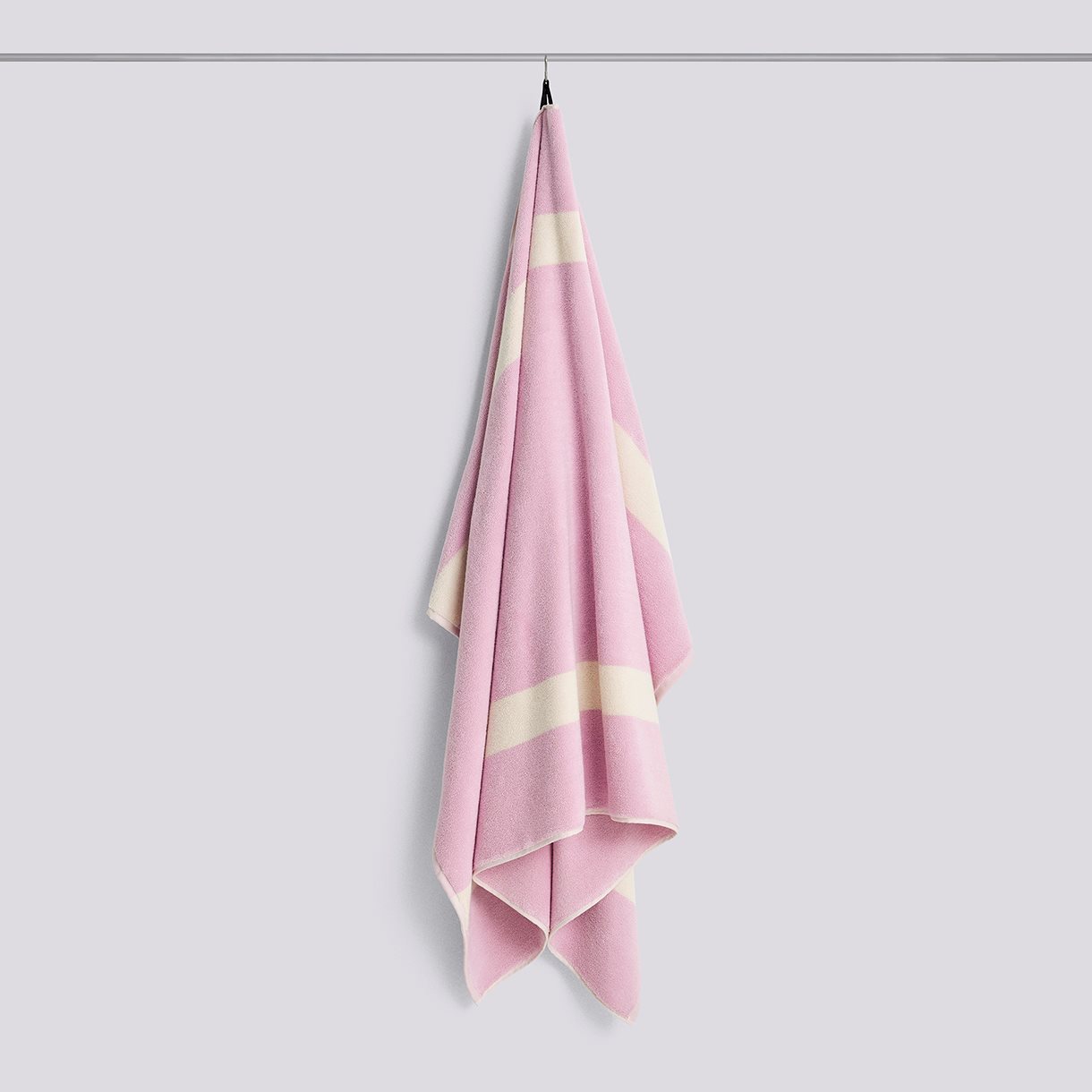 Stripe Bath Sheet-W100 x L150-Cool pink