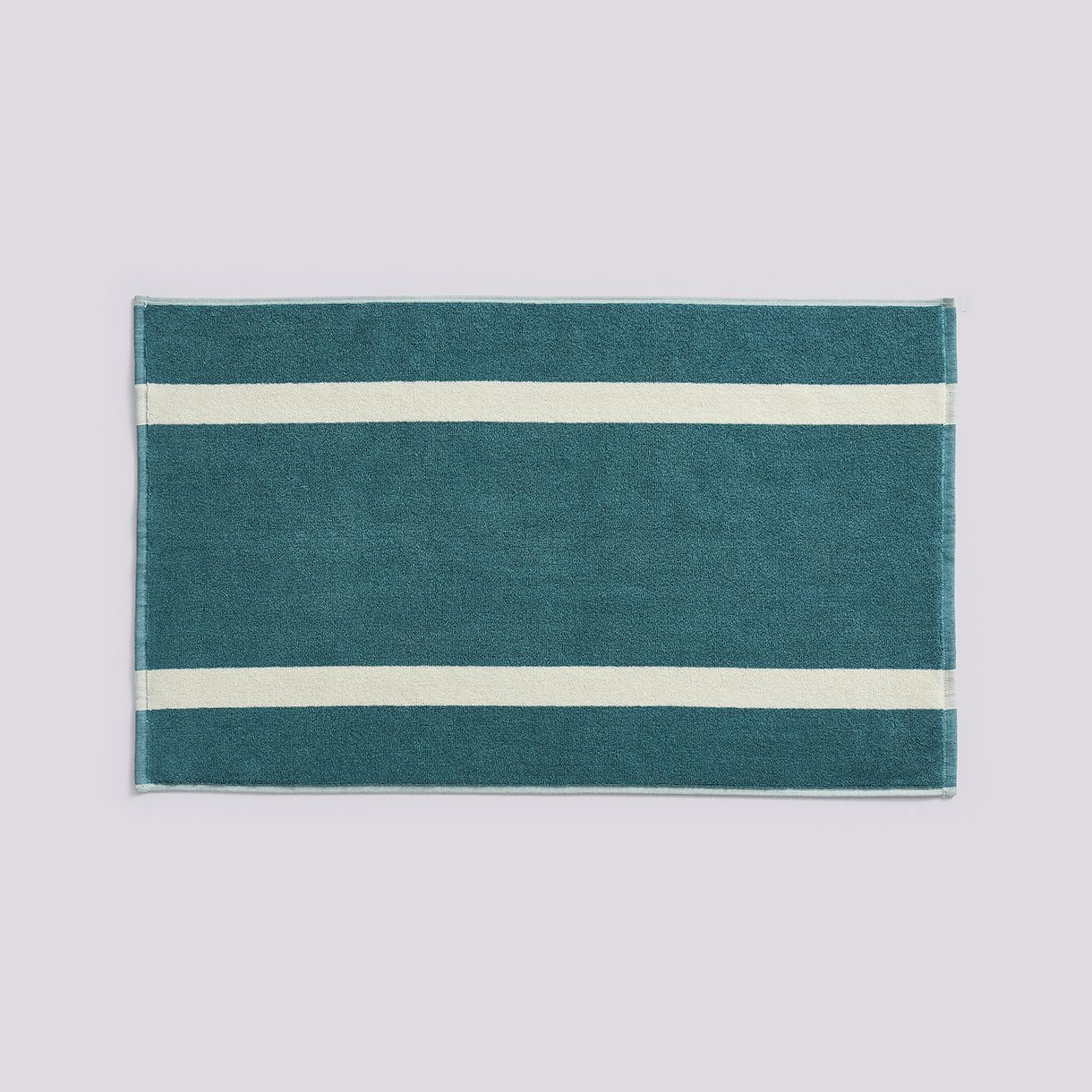 Stripe Bath Mat-W50 x L80-Petrol blue