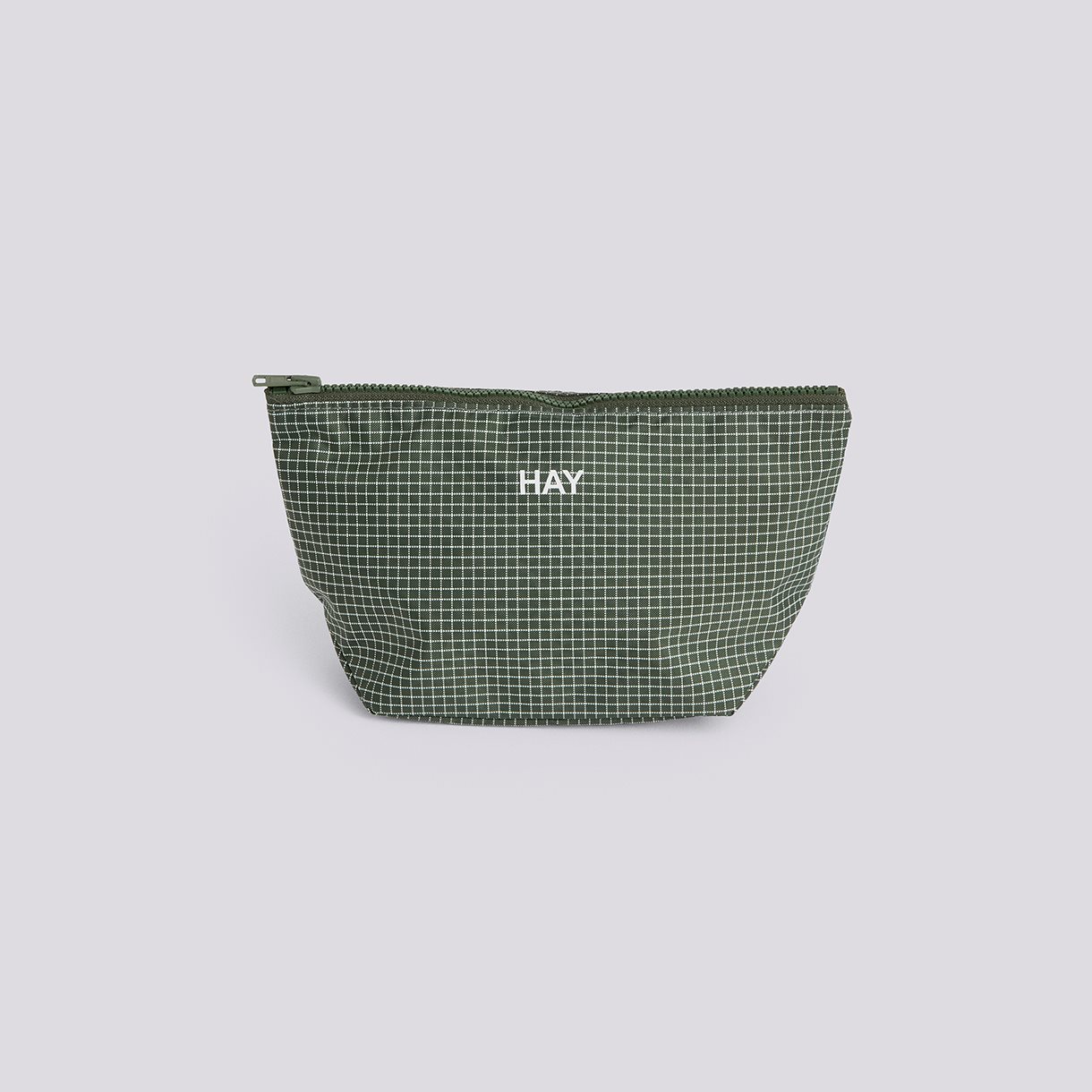 Grid Pouch-Small-Dark green
