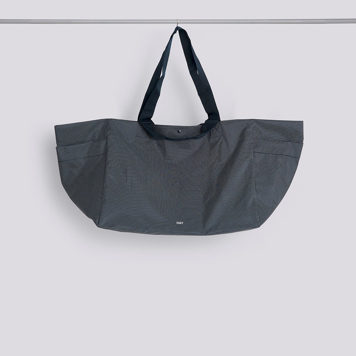 Grid Weekend Bag-Large-Dark blue