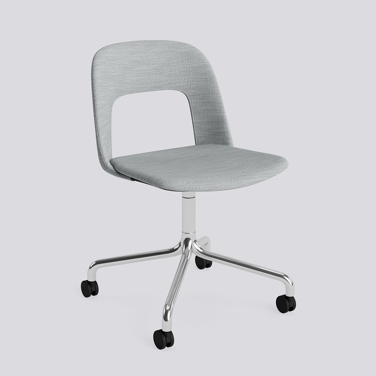 Layout Chair 164 Polished aluminium 4 star swivel arc Wheel base-Full upholstery-Remix-123