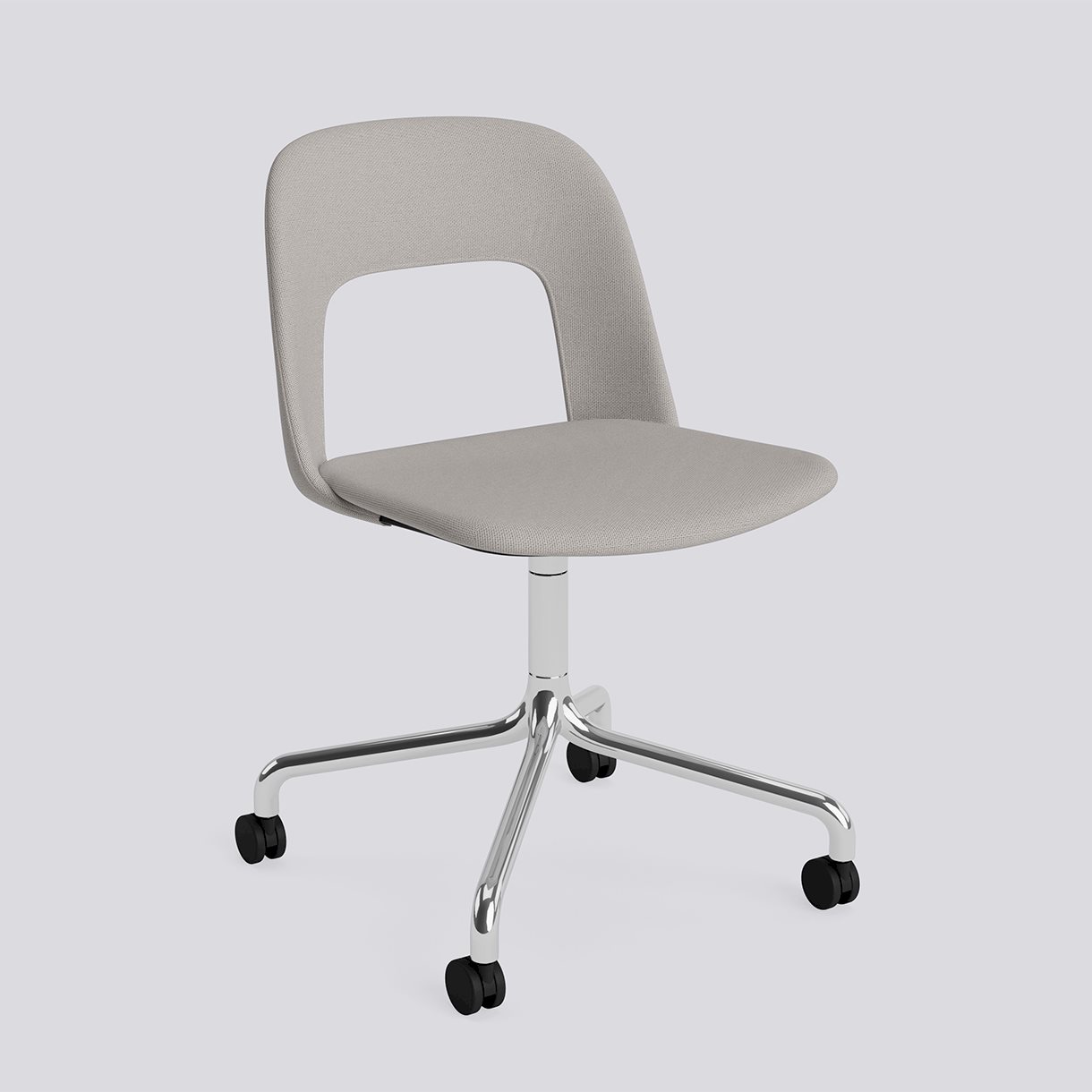 Layout Chair 164 Polished aluminium 4 star swivel arc Wheel base-Full upholstery-Autumn-101