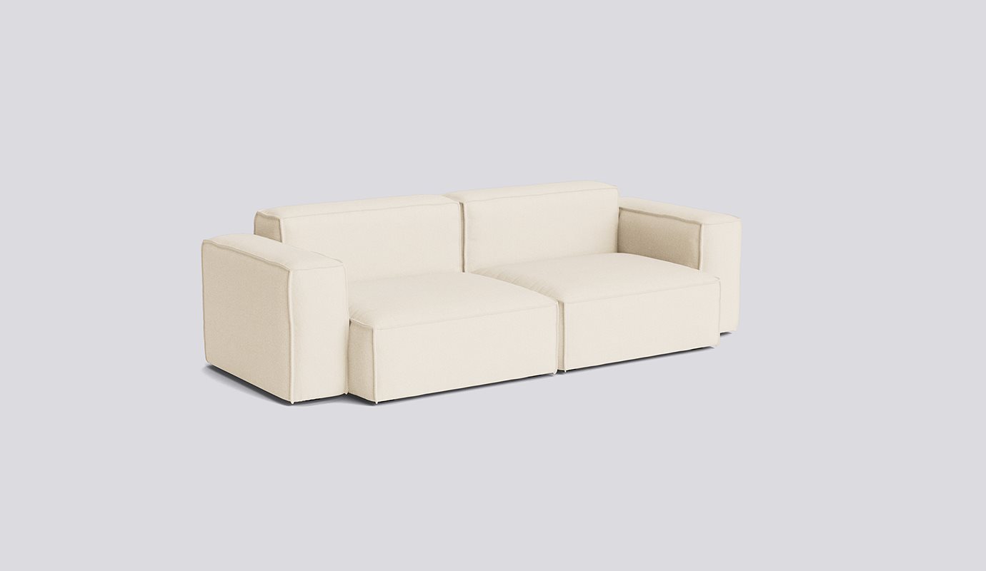 Mags Soft 2,5 Seater with Removable cover Low armrest Combination 1-Full upholstery-Turf-Cream