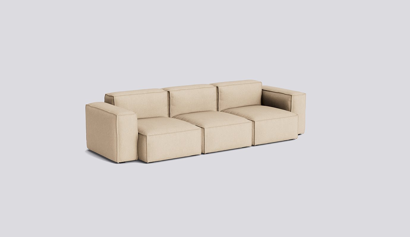 Mags Soft 3 Seater with Removable cover Low armrest Combination 1-Full upholstery-Metaphor-035
