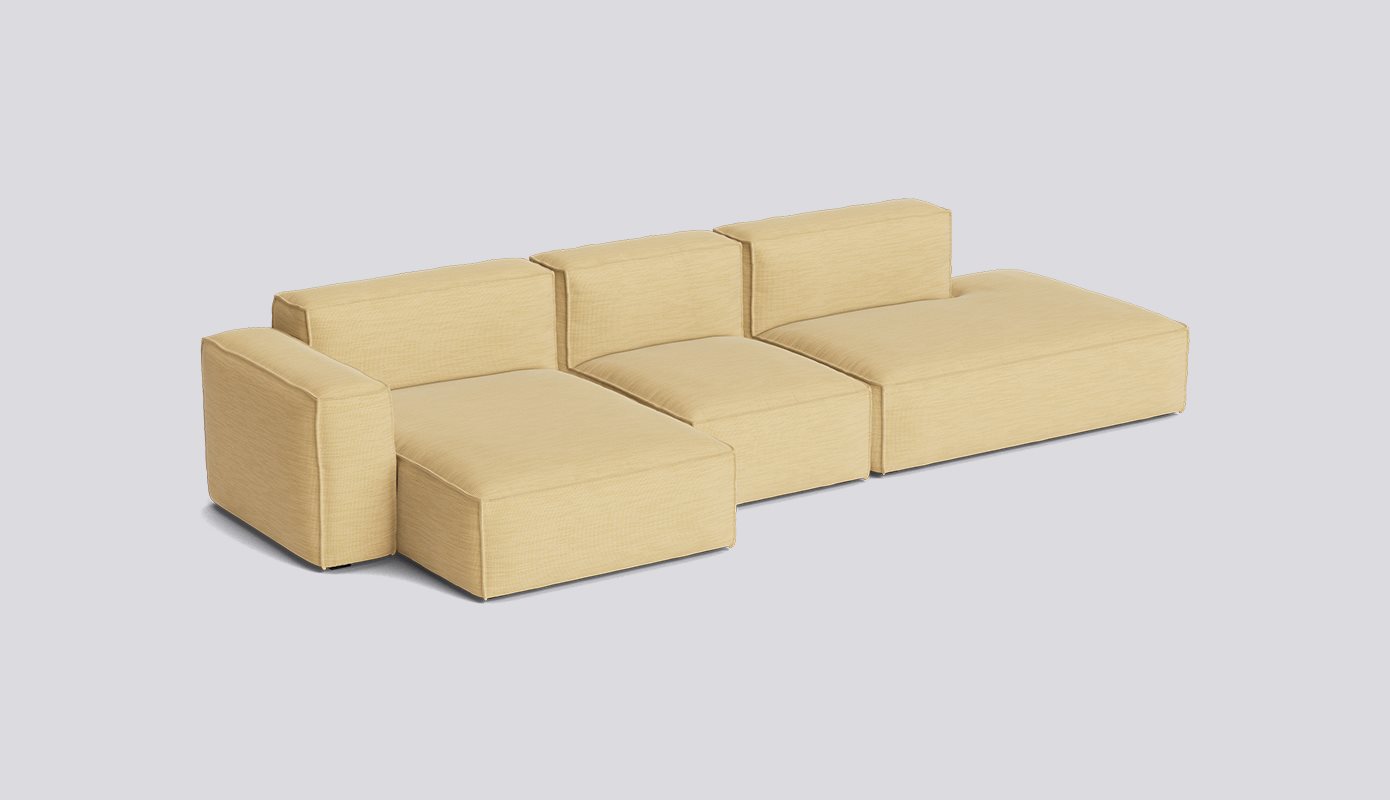 Mags Soft 3 Seater with Removable cover Low armrest Combination 4 Left-Full upholstery-Yuma-833