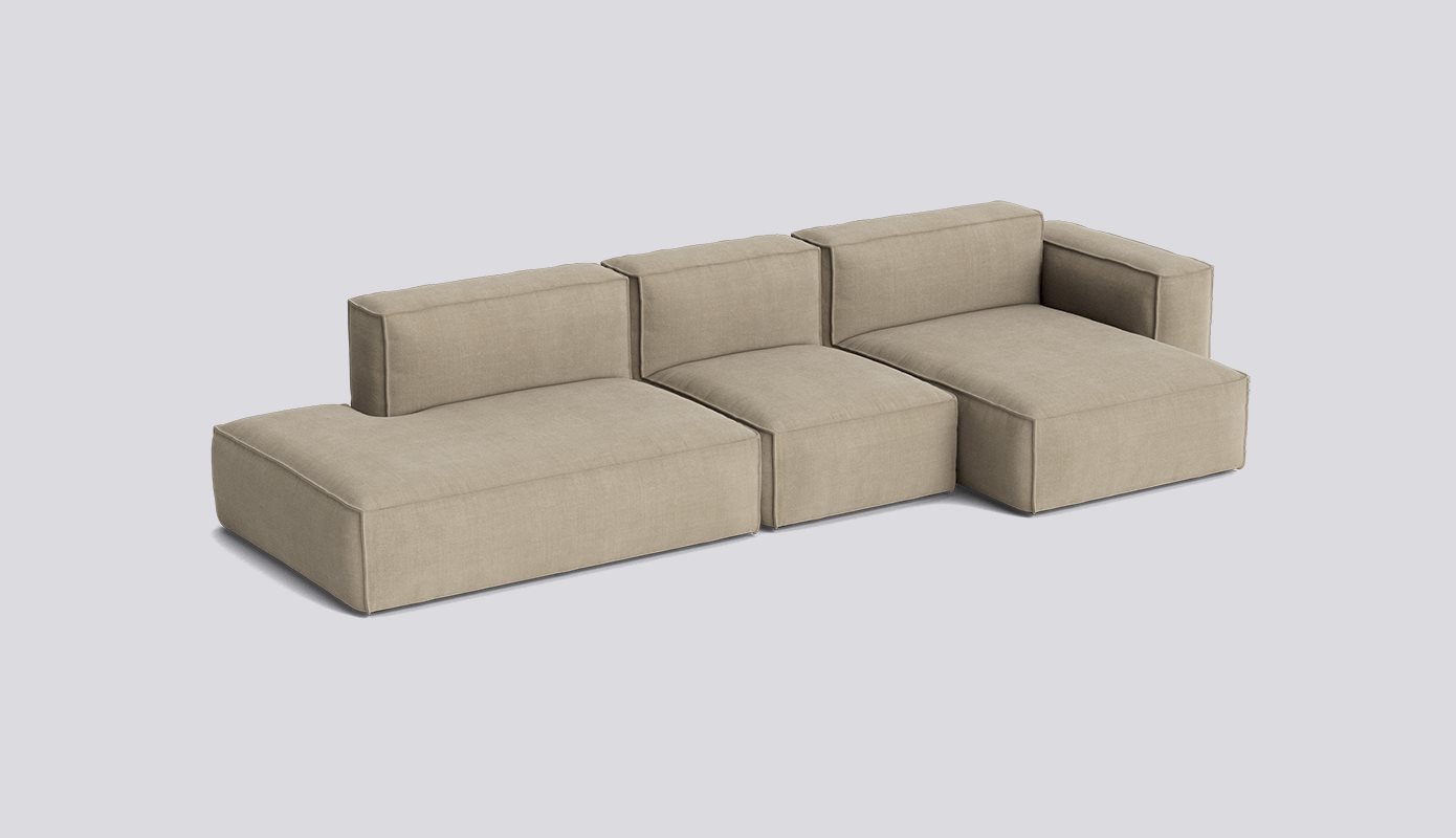 Mags Soft 3 Seater with Removable cover Low armrest Combination 4 Right-Full upholstery-Linara-216