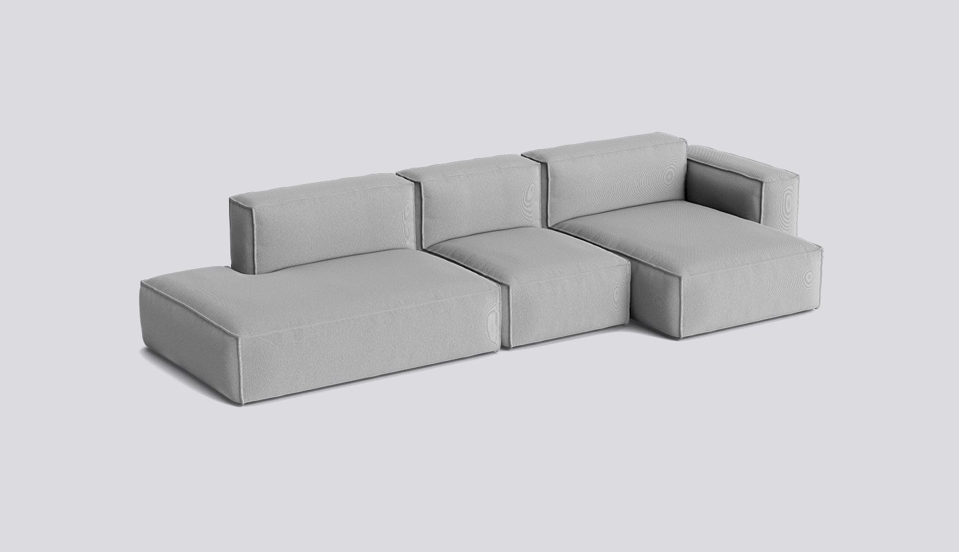 Mags Soft 3 Seater with Removable cover Low armrest Combination 4 Right-Full upholstery-Steelcut Trio-124