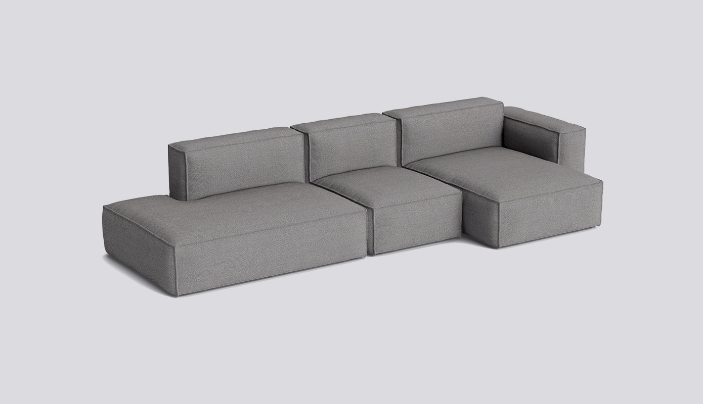 Mags Soft 3 Seater with Removable cover Low armrest Combination 4 Right-Full upholstery-Hallingdal-166