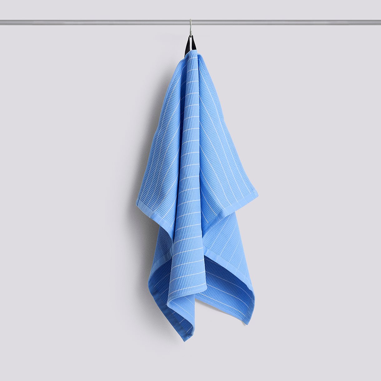 Canteen Tea Towel (Organic)-W52 x L80-Sky blue pinestripe