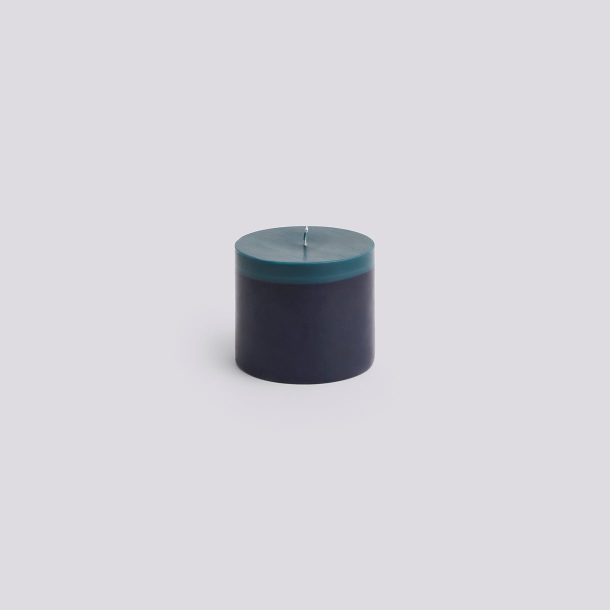 Silo Candle-Small-Midnight blue and dark teal