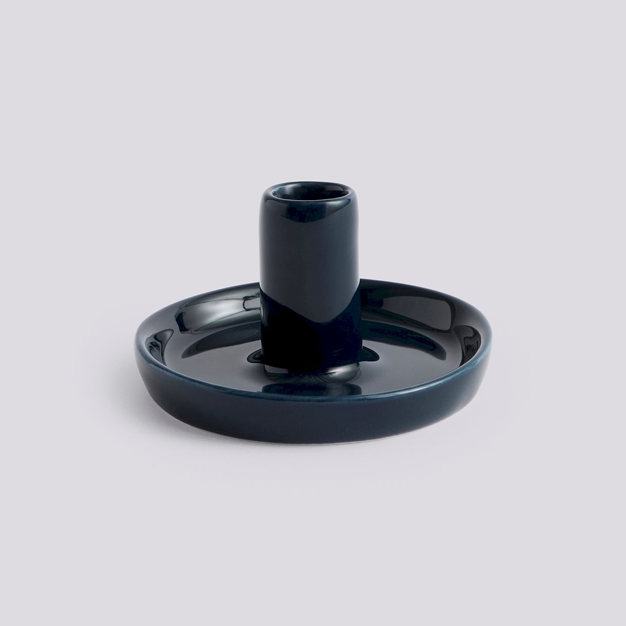 Disc Candleholder-X-Small Slim-Midnight blue