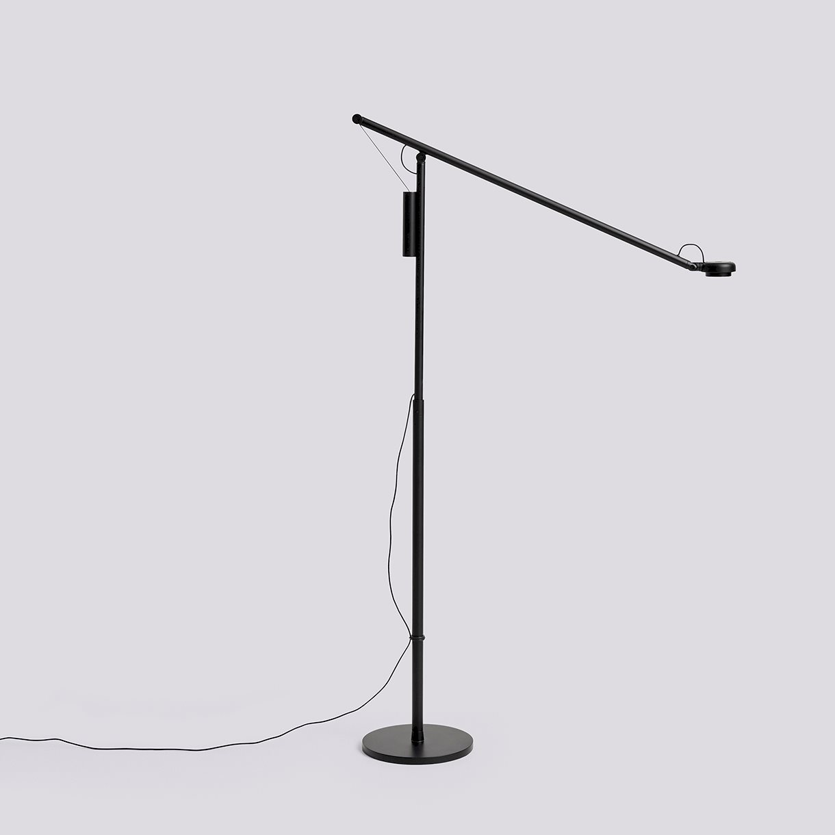 Fifty-Fifty Floor Lamp-Soft black