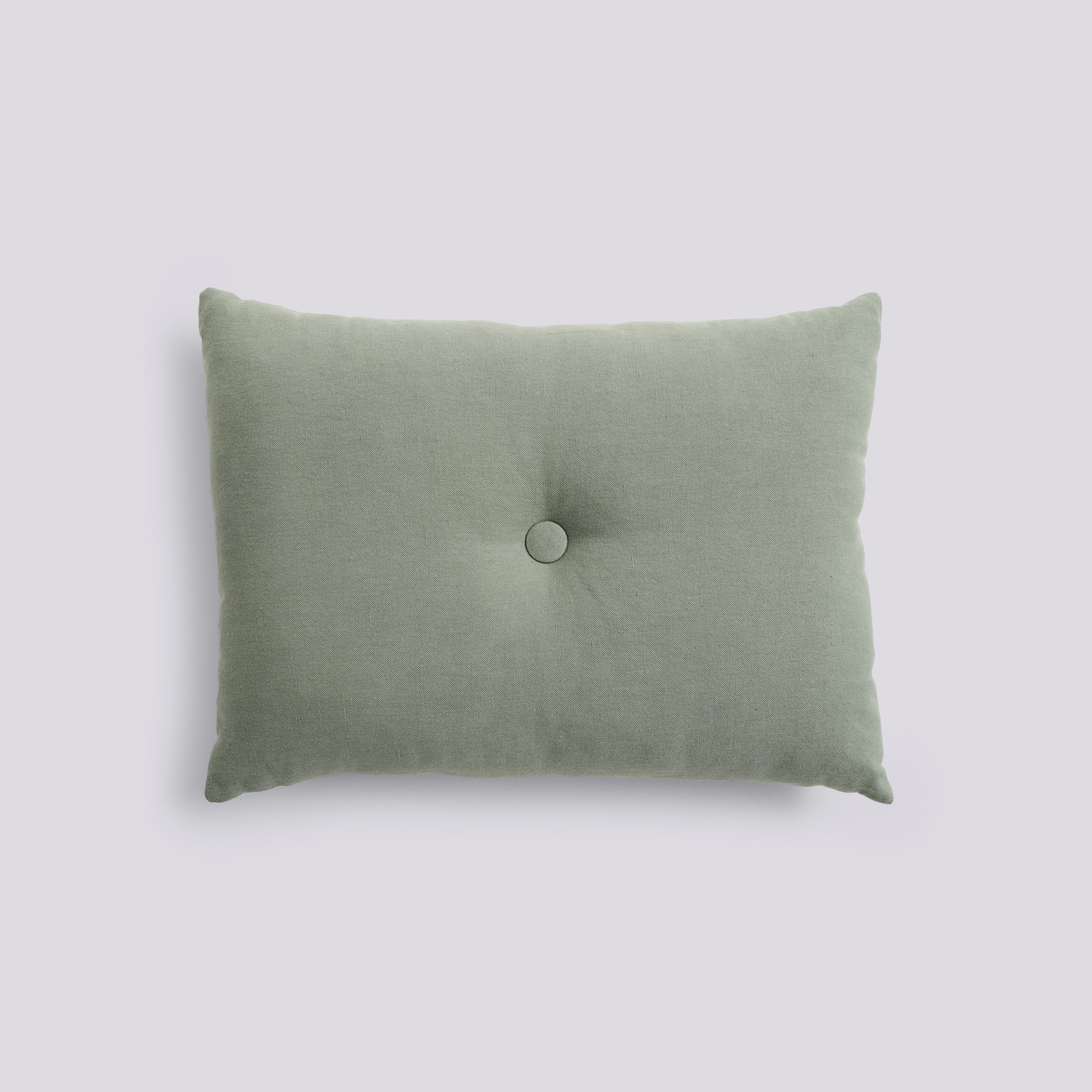 Dot Cushion-Linen-Pine green