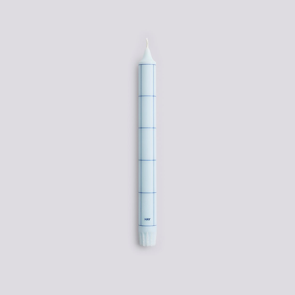  Pattern Candle-Light blue with blue grid check