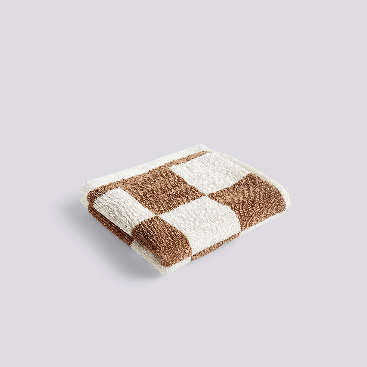 Check Wash Cloth (Organic)-W30 x L30-Cappuccino