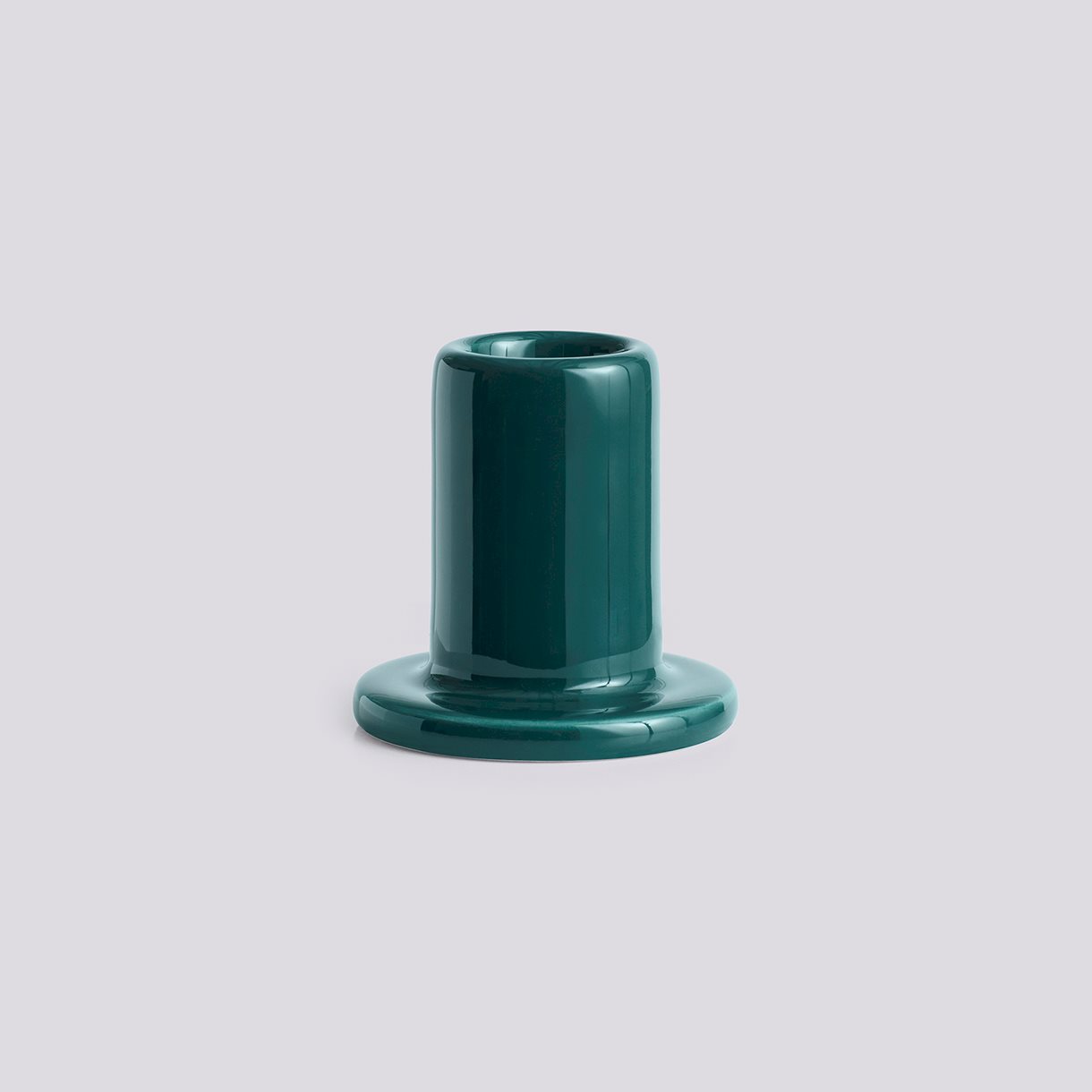 Tube Candleholder-Small-Dark green