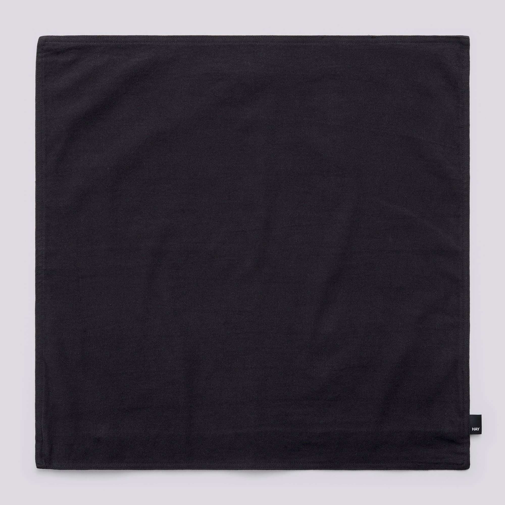 Linen Cushion Cover-60 x 60-Blue, black