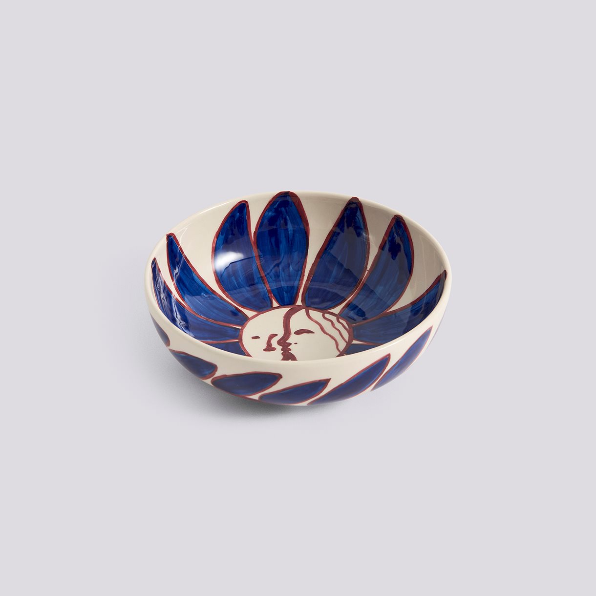 La Pittura Bowl-Ø18-Deep blue flower