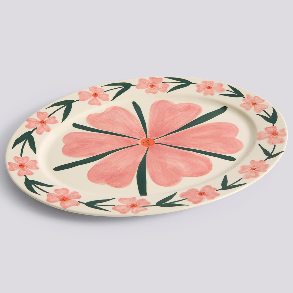 La Pittura Oval Serving Platter-L36,5-Josephine