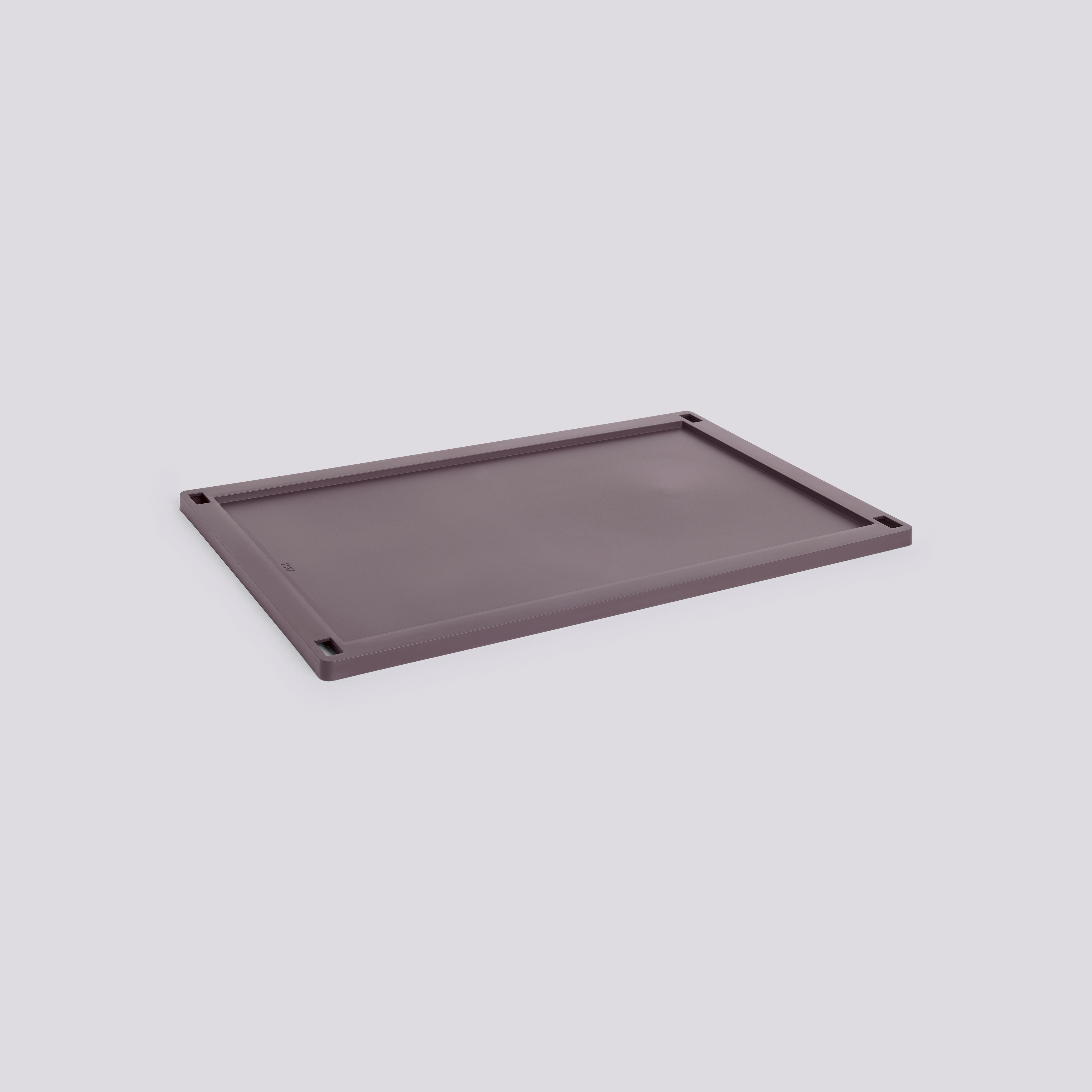HAY Colour Crate Lid Plastic-Large-Bordeaux