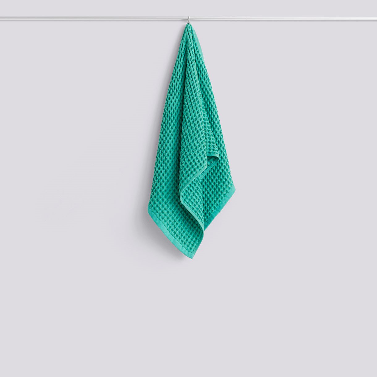 Waffle Hand Towel-W50 x L100-Emerald green