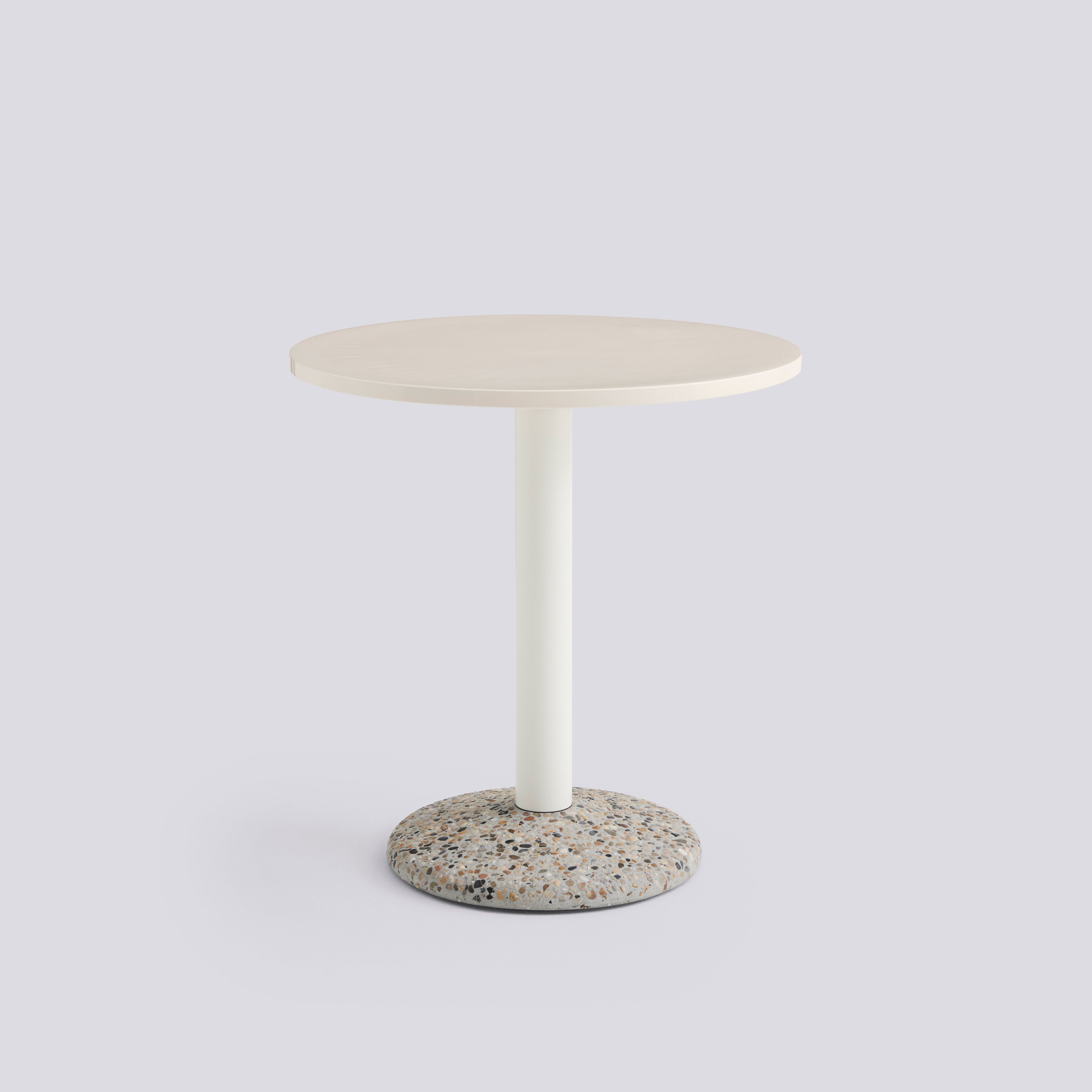 Ceramic Table-Ø70-Warm white