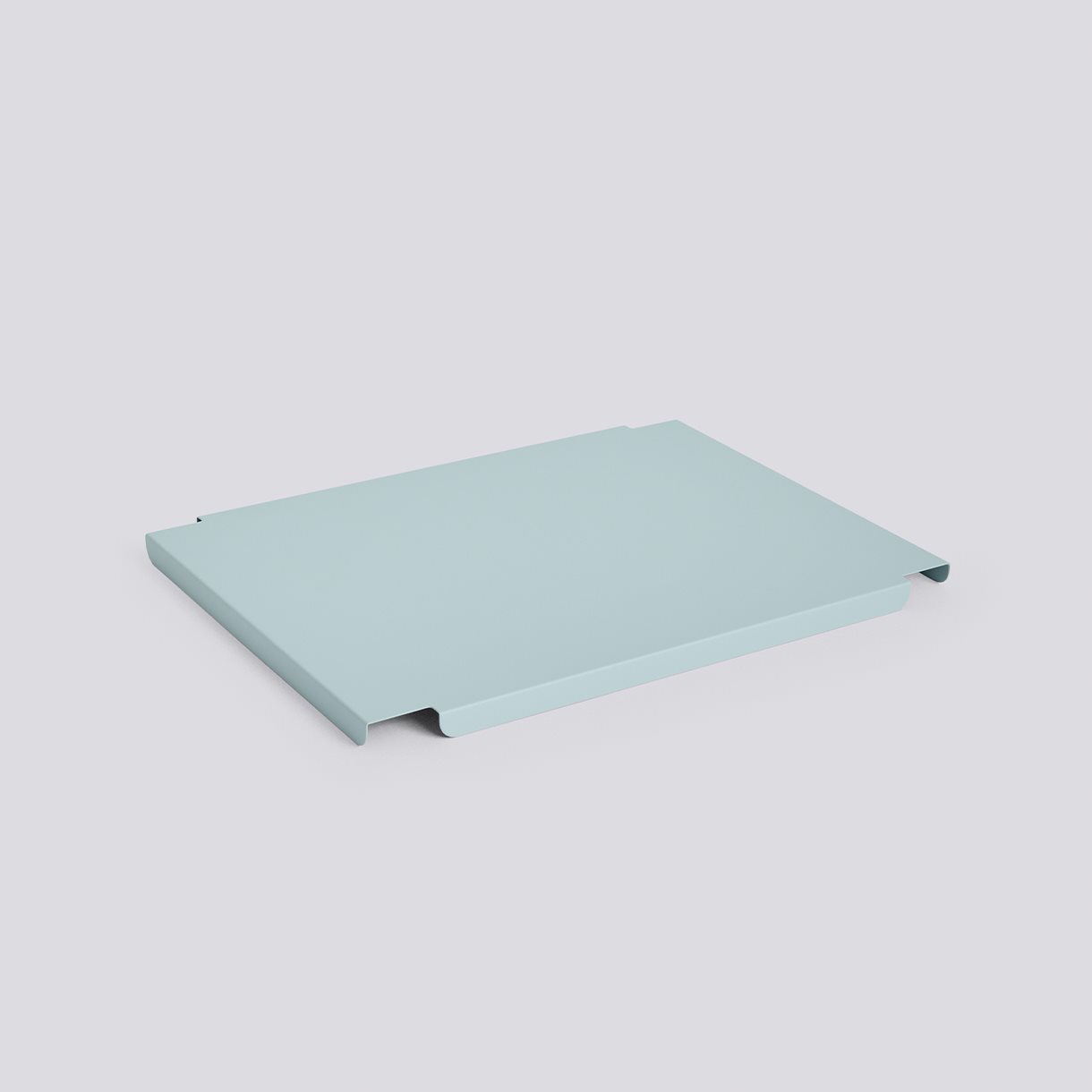  HAY Colour Crate Lid Metal-Medium-Dusty blue