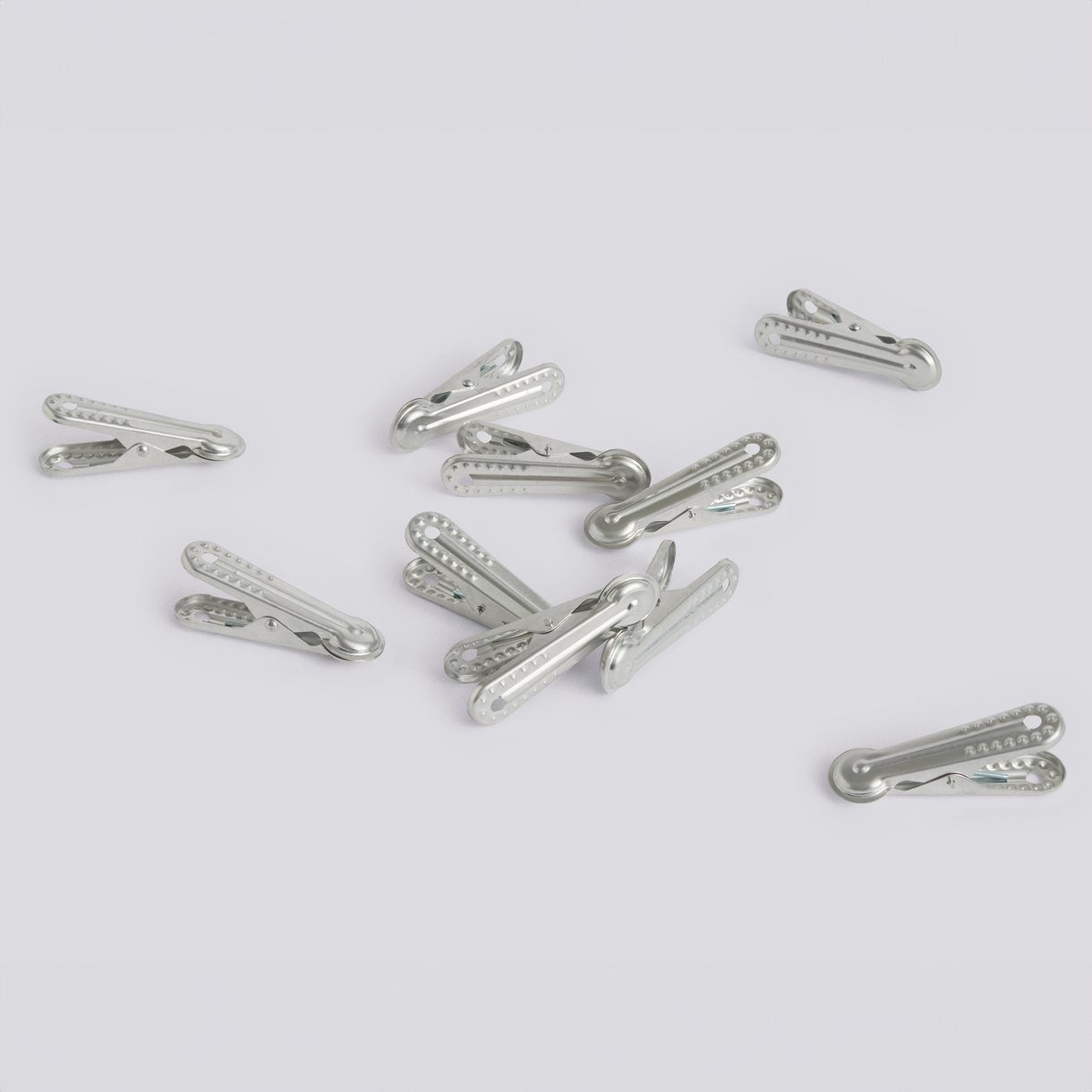  Outdoor Market Peg-Set of 10-Silver