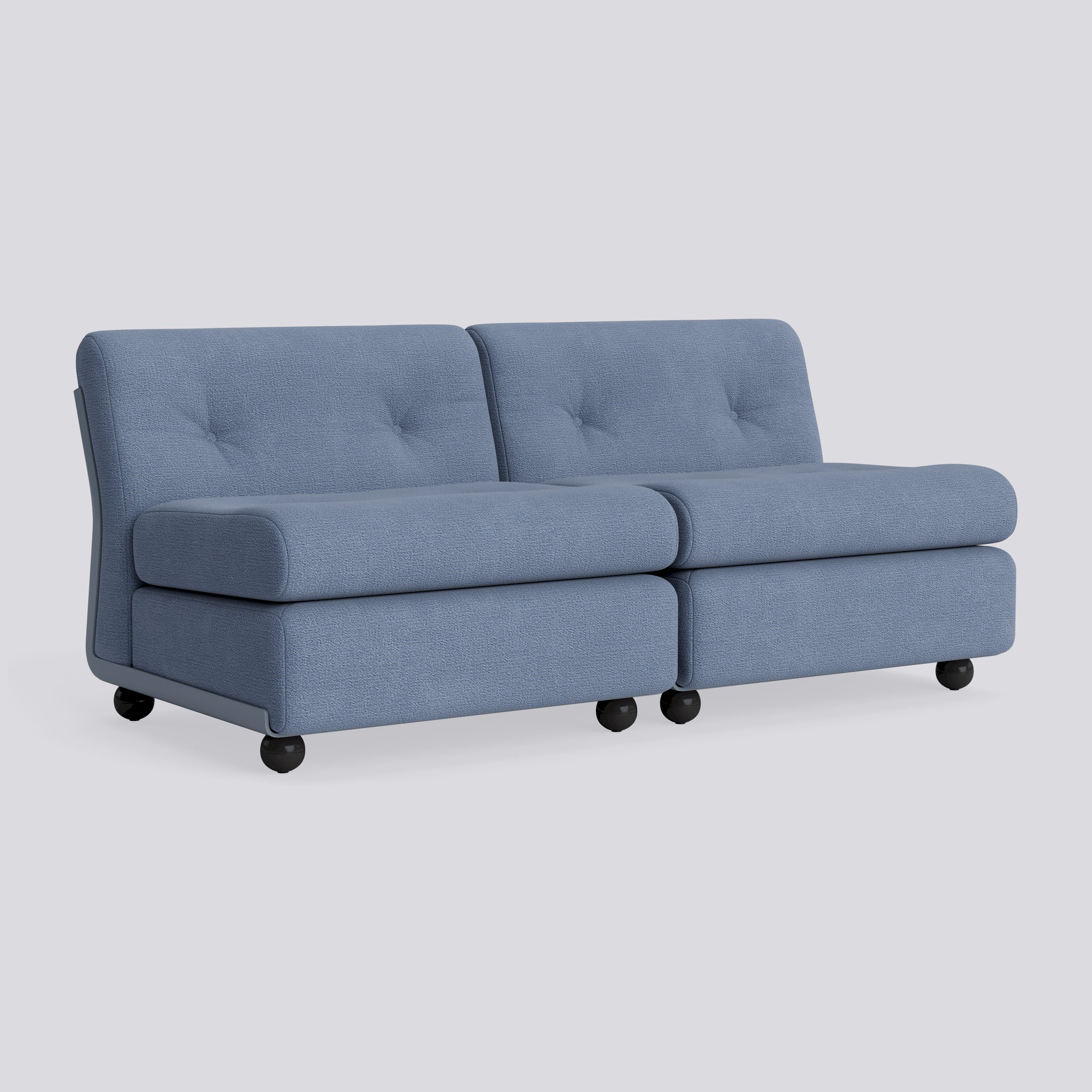 Amanta 2 seater Frost blue shell-Upholstery-Osumi-30