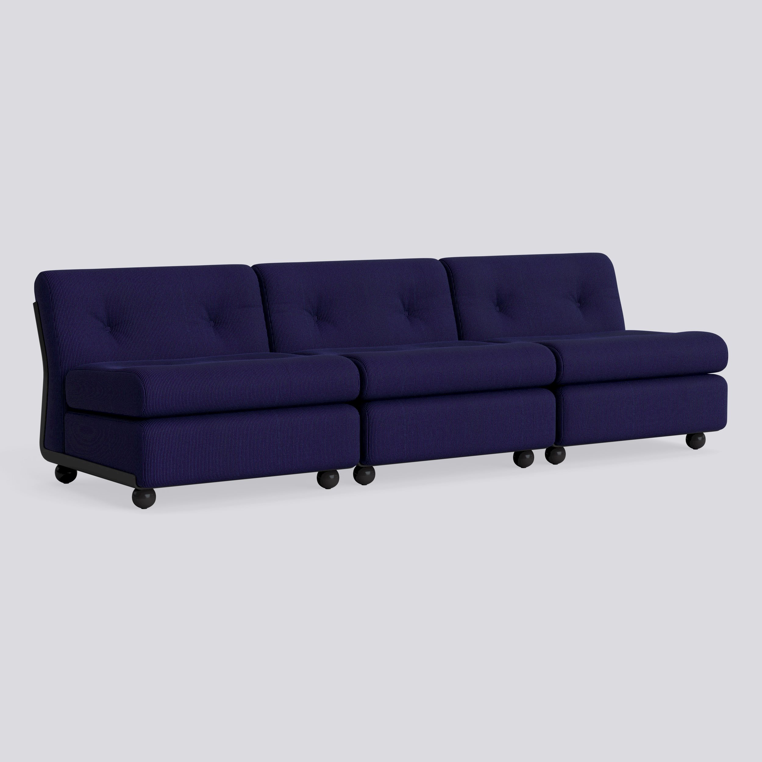  Amanta 3 seater Anthracite shell-Upholstery-Yuma-1477